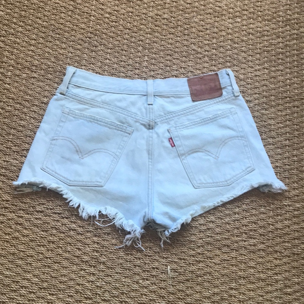 Light Blue Vintage Levi Strauss Denim Shorts